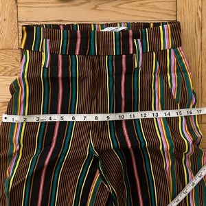 & other stories satin shirt and pants set 70s stripes size 2 xs